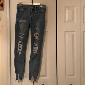 American eagle super stretch high waisted jeans